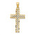 14K W/ Rhodium Cross Charm - K9-C697C7FA-3286