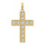 14K W/ Rhodium D/C and Cut-Out Cross Charm - K9-631F3997-7301