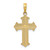 14K w/ Rhodium D/C Cross Charm