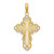 14K W/ Rhodium Lace Trim Cross Charm