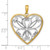 14k w/Rhodium and Filigree Heart Charm