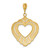 14k w/Rhodium Cut-Out Heart Charm