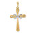 14K w/Rhodium D/C Cross & Infinity Pendant