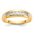 14k w/Rhodium Diamond Mens Channel Ring