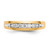 14k w/Rhodium Diamond Mens Channel Ring