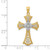 14K w/Rhodium Diamond-Cut Cross Pendant - C4-E7F2E1D3-5220