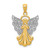 14k w/Rhodium Filigree Angel Pendant - D3-6F1F8828-8082