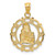 14k w/Rhodium Mother Holding Baby Pendant
