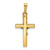 14K w/Rhodium Polished Inri Crucifix Pendant