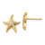 14k w/Rhodium Starfish Post Earrings - K9-C9333DD0-2699