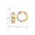 14k w/Rhodium Textured Hinged Hoop Earrings