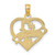 14k #1 WIFE Heart Charm