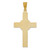 14K w/Rose and White Rhodium Iona Crucifix Cross Pendant