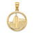 14K Washington D.C. Skyline Circle Charm