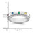 14k WG 5 Birthstone and Diamond Mother's Ring Semi-mount