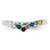 14k WG 6 Birthstone with Diamond with Mother's Ring Semi-mount