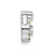 14k WG 7 Birthstone and Dia Mother/Child Chain Slide Semi-mount