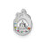 14k WG 7 Birthstone and Dia Mother/Child Chain Slide Semi-mount