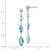 14K WG Blue Topaz Post Earrings - YE-59144B2B-4902