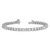 14k White Gold  9 carat Lab Grown Diamond VS+ F+ Complete Tennis Bracelet