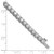 14k White Gold  9 carat Lab Grown Diamond VS+ F+ Complete Tennis Bracelet