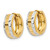 14k & Rhodium Hinged Hoop Earrings