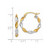 14K White Gold & Rhodium 2.0mm Twisted Hoop Earrings