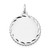 14k White Gold .011 Gauge Engraveable Scalloped Disc Charm - XW-F1FF040A-9174