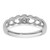 14k White Gold .02ct. Diamond Heart Ring Mounting - Y4-4D5559F9-9512