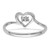 14k White Gold .02ct. Diamond Heart Ring Mounting - Y4-510B42C5-3428