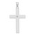 14k White Gold .03ct. Diamond Cross Pendant