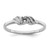 14k White Gold .07ct. Diamond Ring Mounting