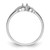 14k White Gold .07ct. Diamond Ring Mounting