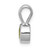 14k White Gold .55 Peridot Pendant
