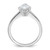 14k White Gold 1 1/2 carat Certified Lab Grown Diamond VS+ F+ Pear Solitare Complete Engagement Ring
