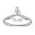 14k White Gold 1 1/2 carat Certified Lab Grown Diamond VS+ F+ Pear Solitare Complete Engagement Ring