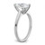 14k White Gold 1 1/2 carat Certified Lab Grown Diamond VS+ F+ Pear Solitare Complete Engagement Ring