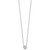 14k White Gold 1 1/2 carat Certified Lab Grown Diamond VS+ F+ Round Complete Bezel Set 18 inch Necklace