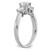 14k White Gold 1 1/2 carat Lab Grown Diamond VS/SI+ G+ Round Complete Three Stone Engagement Ring - RM-2269C6A4-8712