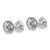 14k White Gold 1 1/2 ctw Certified Lab Grown Diamond VS+ F+ Round 3 Prong Heavy Wt. Stud Earrings