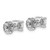 14k White Gold 1 1/2 ctw Certified Lab Grown Diamond VS+ F+ Round 4 Prong Heavy Wt. Stud Earrings