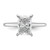 14k White Gold 1 3/4 carat Certified Lab Grown Diamond VS/SI+ G+ Radiant Solitare Complete Engagement Ring