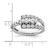 14k White Gold 1 3/8 carat Lab Grown Diamond VS/SI+ G+ Complete Fashion Ring
