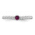 14k White Gold 1 Birthstone Mother's Ring Mounting