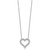14k White Gold 1 carat Diamond Heart 18 inch Necklace