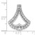 14k White Gold 1 carat Lab Grown Diamond VS/SI+ G+ Chain Slide Pendant