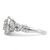 14k White Gold 1 carat Lab Grown Diamond VS/SI+ G+ Complete Cluster Engagement Ring - RM-03D40543-4690