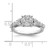 14k White Gold 1 carat Lab Grown Diamond VS/SI+ G+ Complete Cluster Engagement Ring - RM-8AE40F28-4083