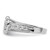 14k White Gold 1 carat Lab Grown Diamond VS/SI+ G+ Complete Cluster Engagement Ring - RM-B606EA6D-7146