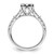 14k White Gold 1 carat Lab Grown Diamond VS/SI+ G+ Complete Cluster Engagement Ring - RM-D00D8425-4970